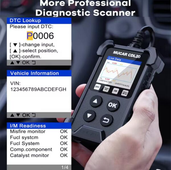 Escáner automotriz Mucar CDL20 - Image 4